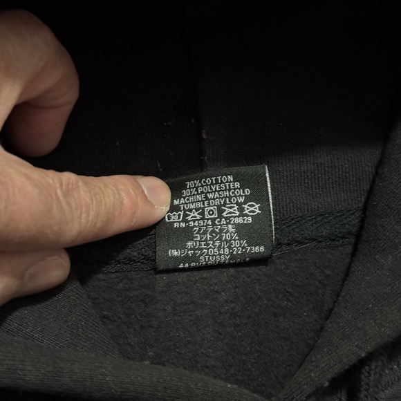Stussy Basic Hoodie size Medium - Picture 4 of 6